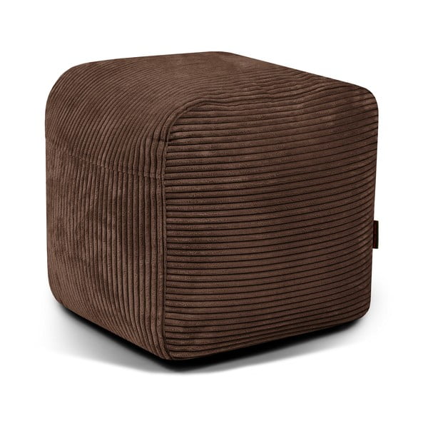 Ciemnobrązowy sztruksowy worek do siedzenia Plus 50 Lounge – SLOWDOWN