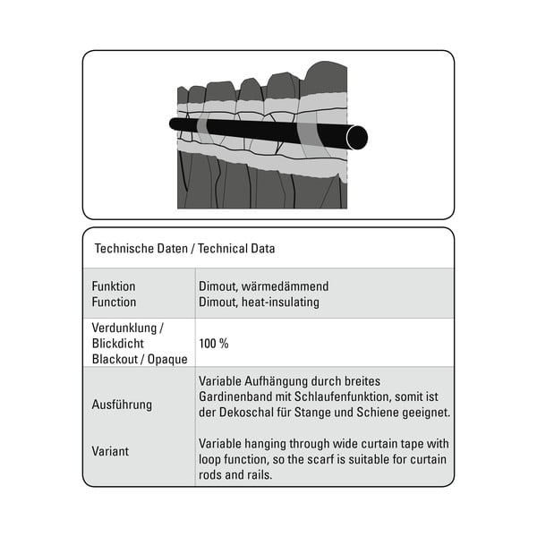 Beżowa żakardowa termiczna zasłona zaciemniająca 140x245 cm Ornament – Sehlbach-image-2