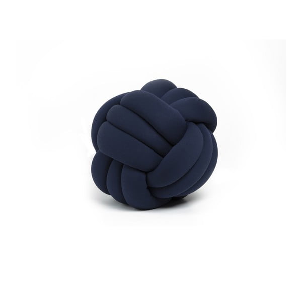 Ciemnoniebieska poduszka Knot Decorative Cushion, ⌀ 45 cm