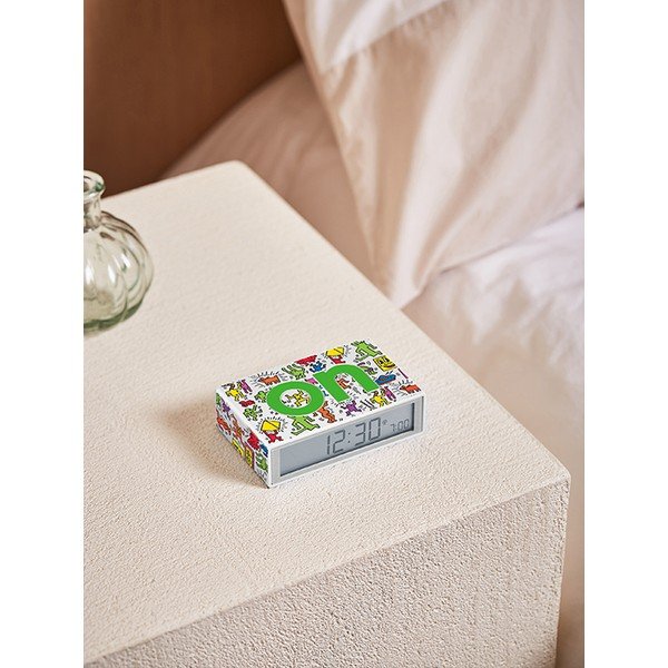 Budzik cyfrowy Flip+ Lexon x Keith Haring - Happy – Lexon-image-1