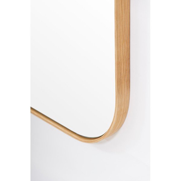 Lustro ścienne z ramą z drewna dębowego Wireworks Gaze, 41x114 cm-image-3