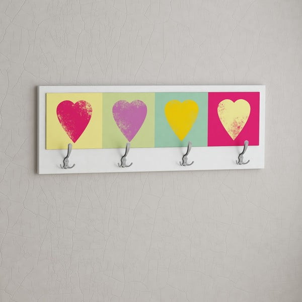 Wieszak Hearts White-image-1