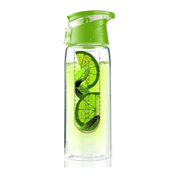 Zielona butelka Asobu Flavour It 2 Go, 600 ml