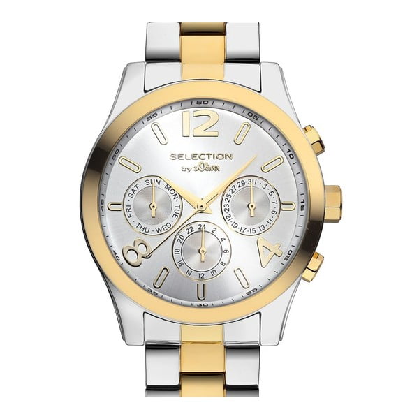 Złoto-srebrny zegarek s.Oliver
