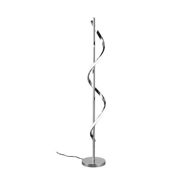 Lampa stojąca LED w kolorze srebra z połyskiem ze ściemniaczem (wys. 120 cm) Isabel – Trio