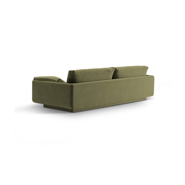 Jasnozielona aksamitna sofa 250 cm Torino – Micadoni -image-2