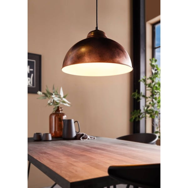 Lampa wisząca w kolorze brązu z metalowym kloszem ø 37 cm TRURO 2 – EGLO-image-1