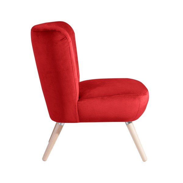 Czerwony fotel Max Winzer Neele Velvet-image-2