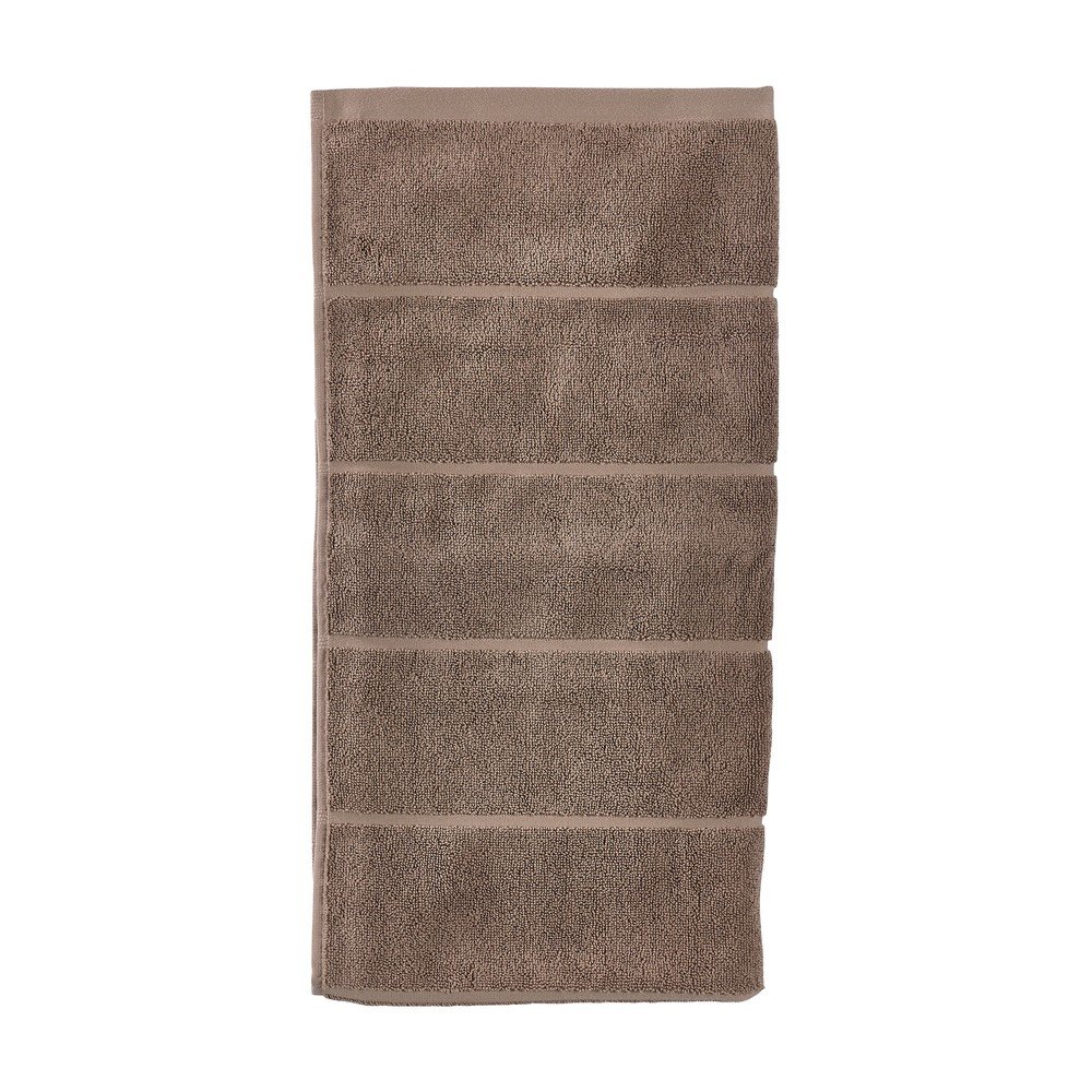 Jasnobrązowy bawełniany ręcznik frotte 50x100 cm Sauna – Zone