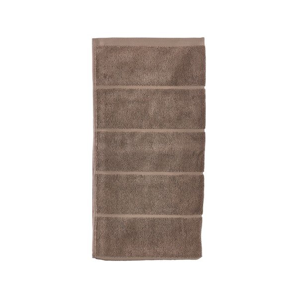 Jasnobrązowy bawełniany ręcznik frotte 50x100 cm Sauna – Zone