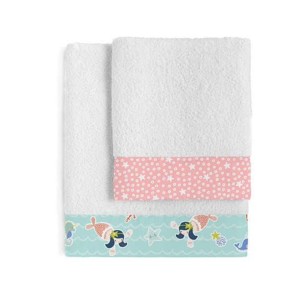 Zestaw 2 ręczników dziecięcych Moshi Moshi Seamaid