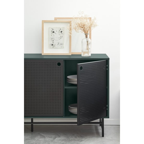 Czarno-zielona komoda Teulat Punto, szer. 150 cm-image-2