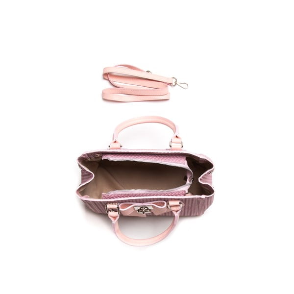 Skórzana torebka Luisa Vanini 872 Rosa-image-3