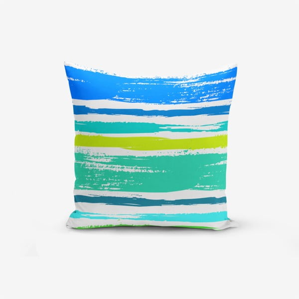 Poszewka na poduszkę z domieszką bawełny Minimalist Cushion Covers Colorful Boyama Desen, 45x45 cm