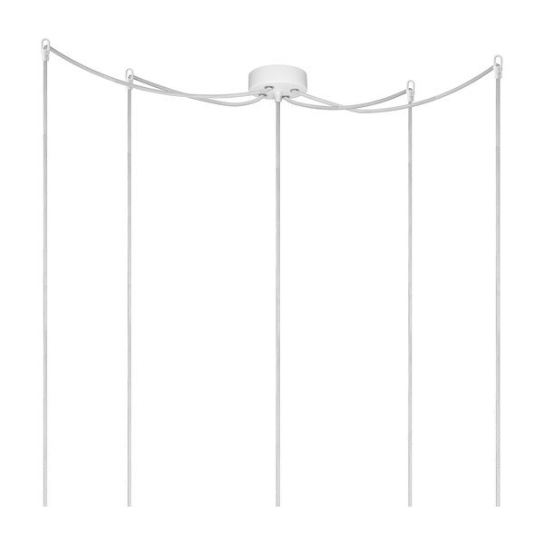 Lampa sufitowa pięcioczęściowa  BI Elementary, złota/biała/biała-image-1