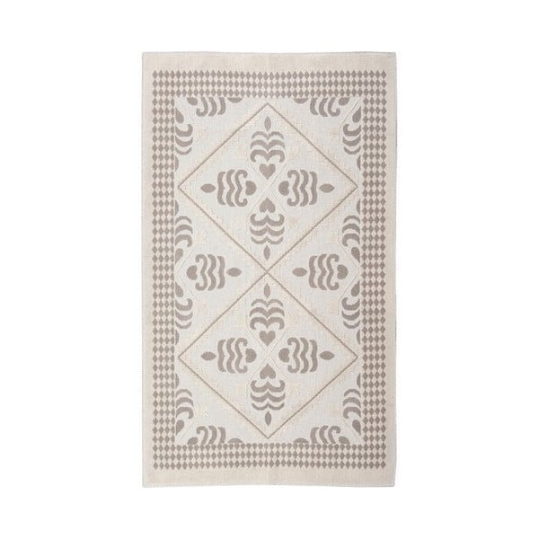 Kremowy dywan bawełniany Flair, 60x90 cm