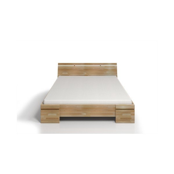 Łóżko 2-osobowe z drewna bukowego ze schowkiem SKANDICA Sparta Maxi, 140x200 cm-image-1
