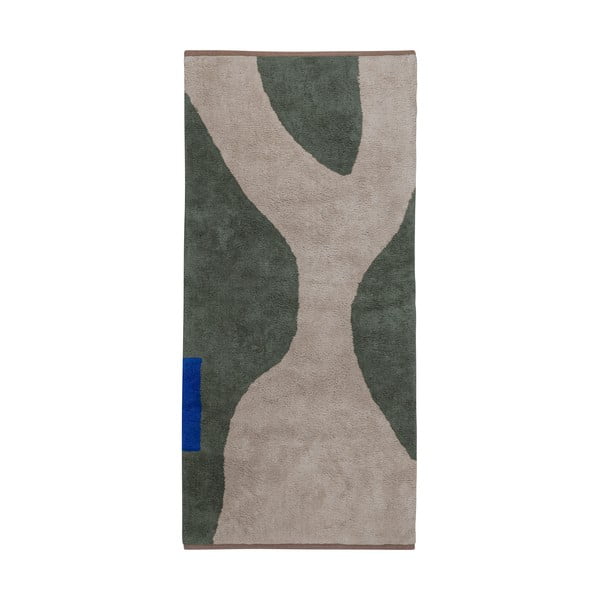 Ciemnozielony bawełniany chodnik odpowiedni do prania 70x150 cm Figura – Mette Ditmer Denmark