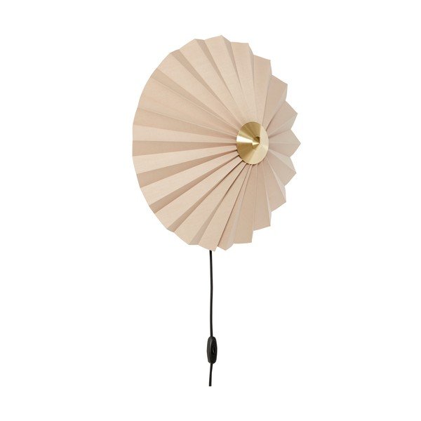 Beżowy kinkiet do kontaktu ø 48 cm Pliss – Hübsch-image-2