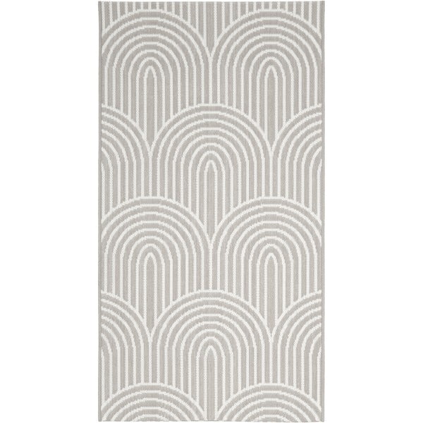 Szaro-beżowy dywan zewnętrzny Westwing Collection Arches, 80 x 150 cm