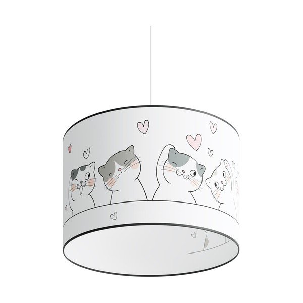 Biała lampa dziecięca Puss – Sollux