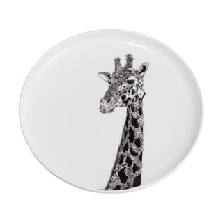 Biały porcelanowy talerz Maxwell & Williams Marini Ferlazzo Giraffe, ø 20 cm