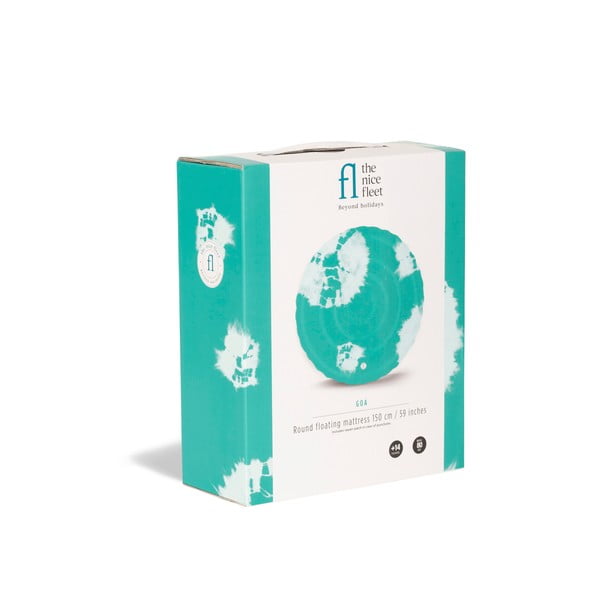 Zielony dmuchany materac plażowy The Nice Fleet Goa-image-2