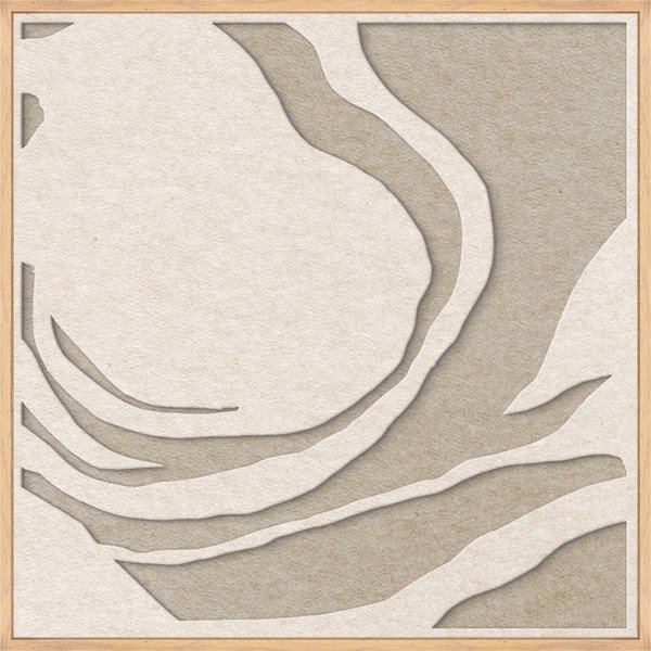 Obraz 3D z ramą w zestawie/akustyczny 62x62 cm Silent Whisper 1 – Malerifabrikken