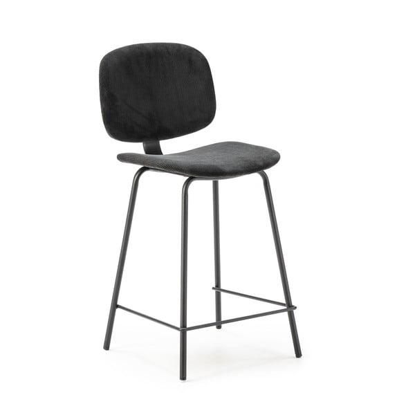 Czarne hokery zestaw 2 szt. (wysokość siedziska 66 cm) Arus – Marckeric