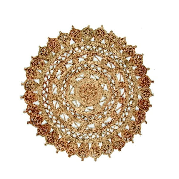 Okrągły dywan z juty Eco Rugs Jamelia, Ø 120 cm