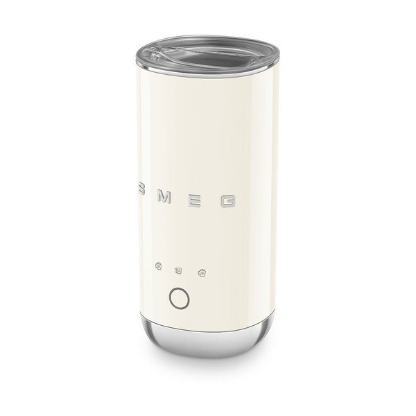 Kremowy plastikowy spieniacz do mleka 120 ml – SMEG