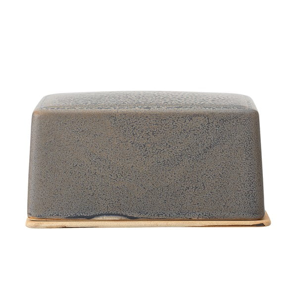 Szara kamionkowa maselniczka Bloomingville Kendra-image-2