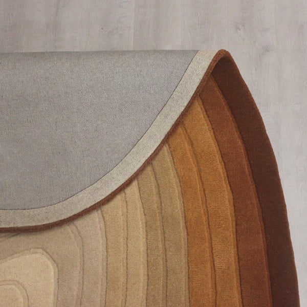 Ceglasty wełniany dywan 200x290 cm Puddle Ombre Wool – Flair Rugs-image-4