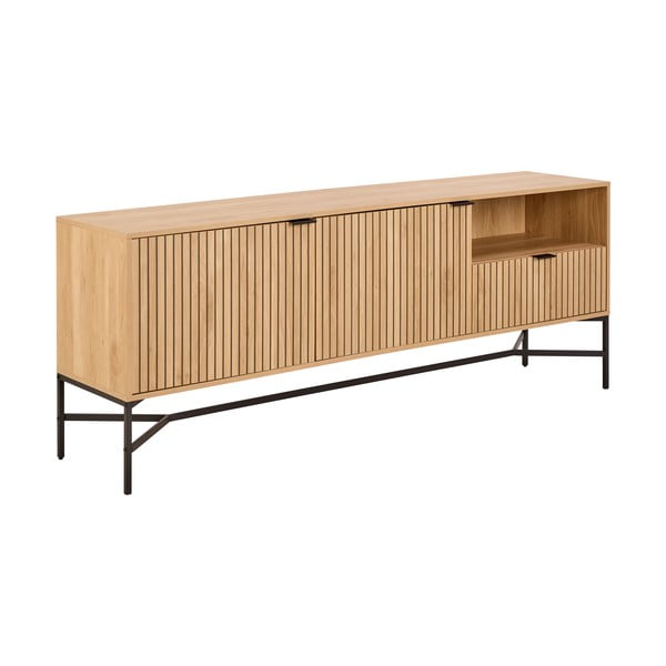 Komoda w dekorze dębu w naturalnym kolorze 180x70x40 cm Jaipur – Actona-image-1