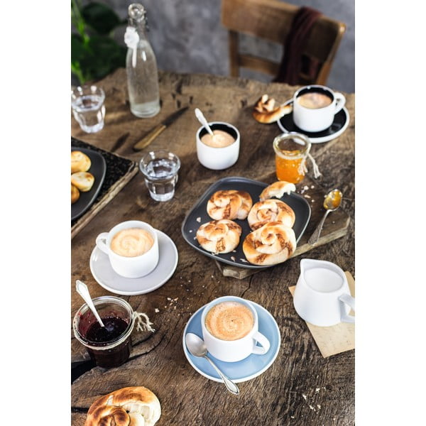 Szaro-biała porcelanowa filiżanka ze spodkiem Maxwell & Williams Tint, 240 ml-image-1