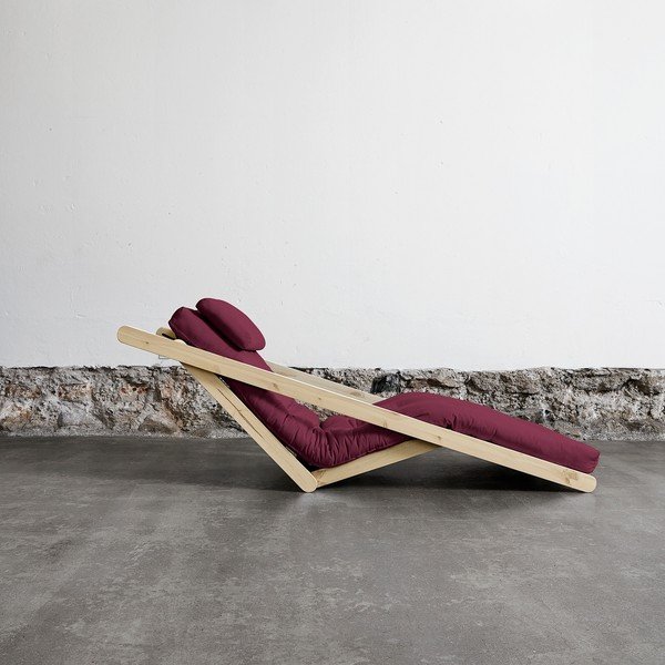 Szezlong Karup Figo, Raw/Bordeaux, 70 cm-image-1