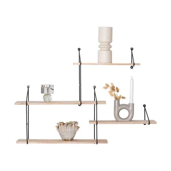 Czarna półka z litego drewna paulowni Harlem Hyde – House Nordic-image-2