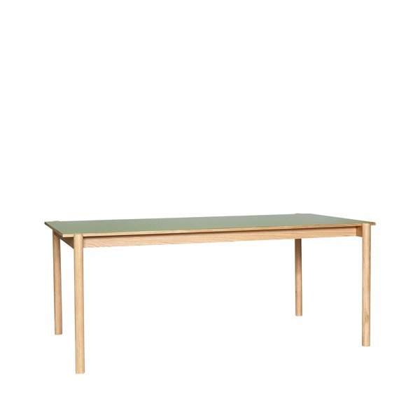 Stół z litego drewna dębowego 107x190 cm Oblique – Hübsch