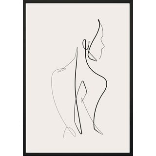 Plakat w ramie SKETCHLINE/NAKED, 70x100 cm