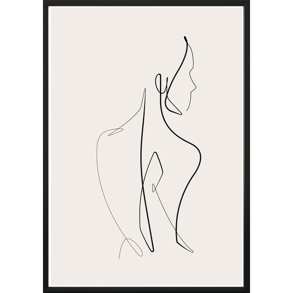 Plakat z ramą 40x50 cm Sketchline Naked – DecoKing