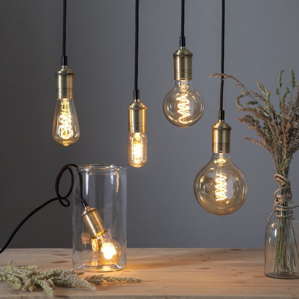 Żarówka filamentowa ze ściemniaczem i ciepłym światłem z gwintem E27, 3 W Spiral Filament – Star Trading-image-2