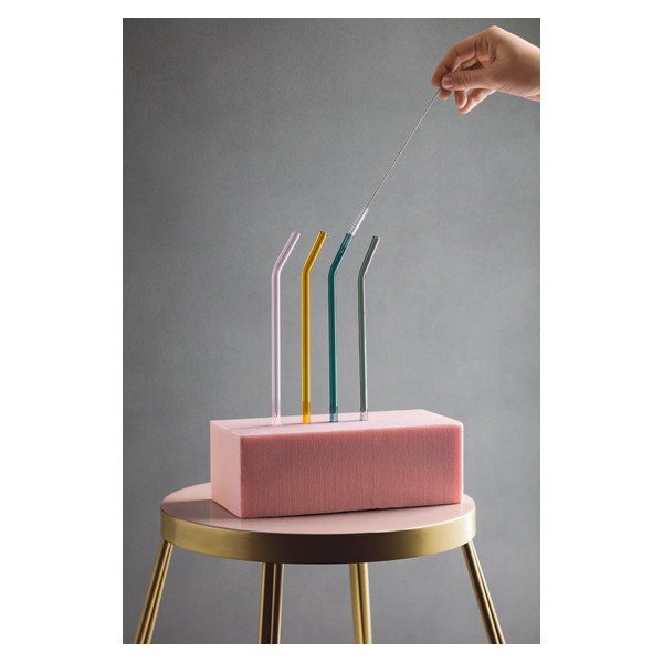 Zestaw 4 szklanych słomek ze szczoteczką Villeroy & Boch-image-4