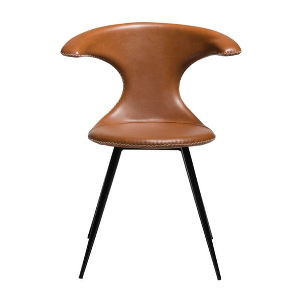 Brązowe krzesło ze skóry ekologicznej DAN-FORM Denmark Flair-image-4