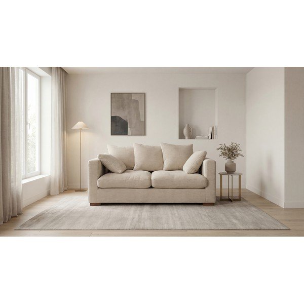 Beżowa sztruksowa sofa 175 cm Comfy – Scandic-image-4
