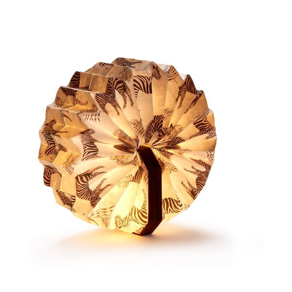 Ciemnobrązowa dekoracja świetlna na USB Velvet Accordion – Gingko