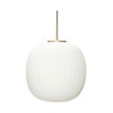 Biała lampa wisząca ze szklanym kloszem ø 40 cm Serene – Hübsch