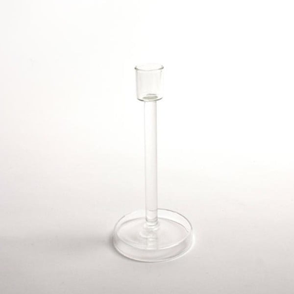 Szklany świecznik ComingB, 18,5 cm