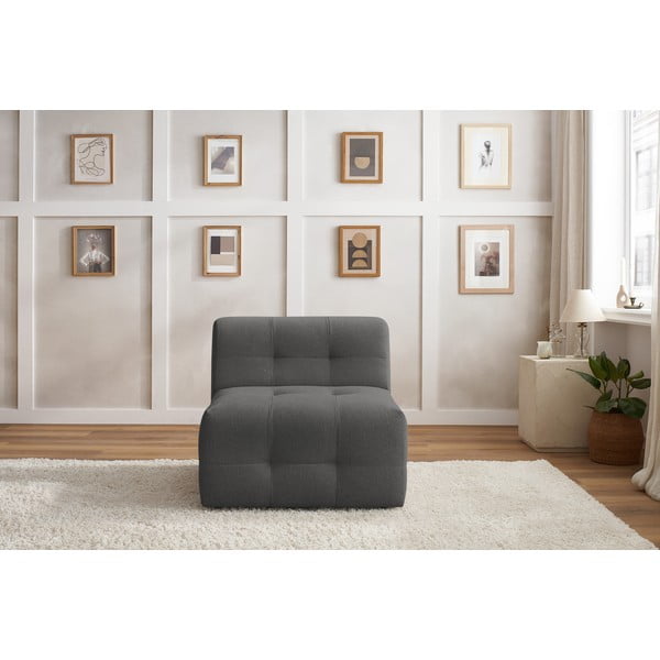 Ciemnoszary moduł sofy Kleber – Bobochic Paris-image-1