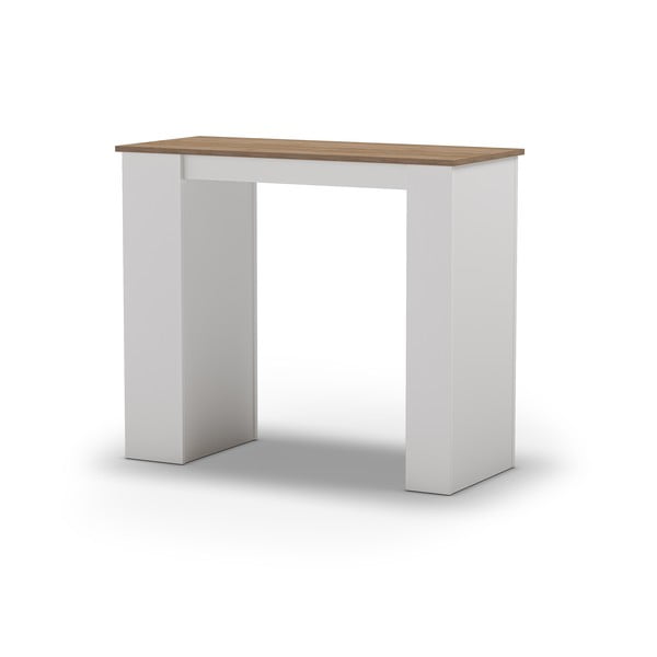 Stolik barowy z blatem w dekorze dębu 52x120 cm Peru – Marckeric-image-4