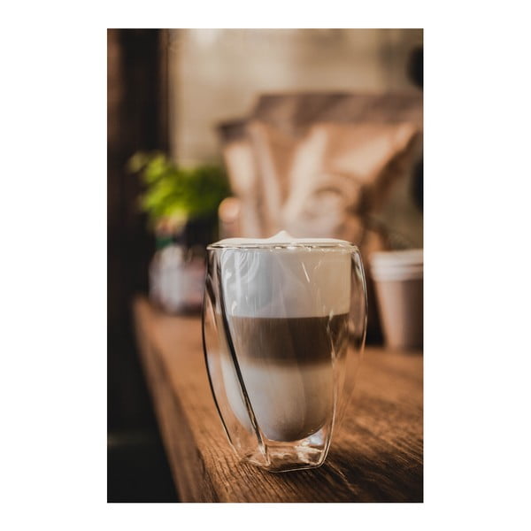 Zestaw 2 szklanek z podwójną ścianką Vialli Design Latte, 300 ml-image-3